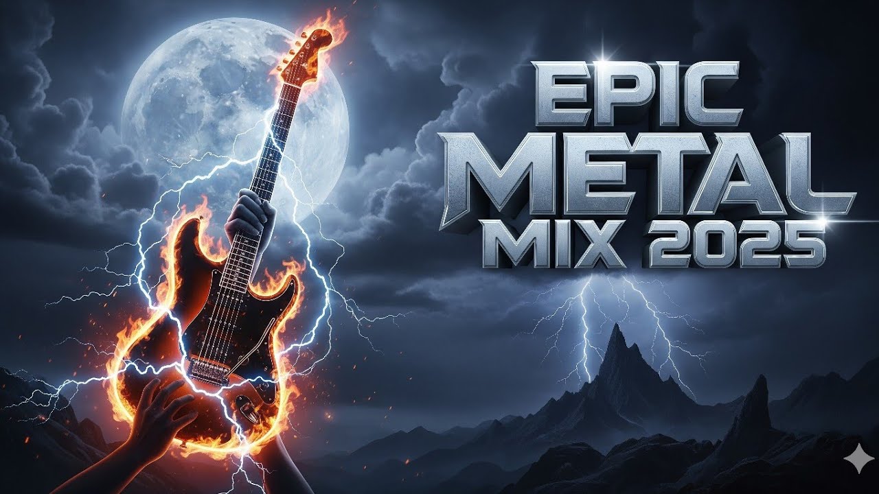 Epic Metal Mix 2025 🔥 Melodic Instrumental Guitar for Focus, Gaming & Relaxation USA