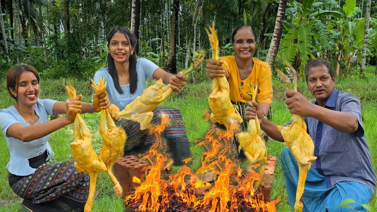 Indian Chicken Curry / India စတိုင်ကြက်သားဟင်း😋 In The Village tiktok ဝင်ငွေလေးဖြင့် အလှူဒါန🥰