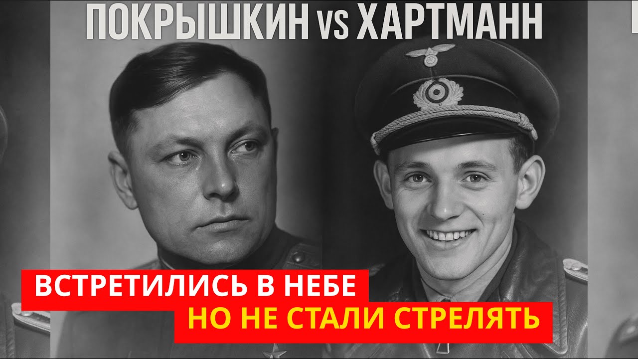 ПОКРЫШКИН против ХАРТМАНН: Их связывала ДРУЖБА? Почему не стали стрелять друг в друга?