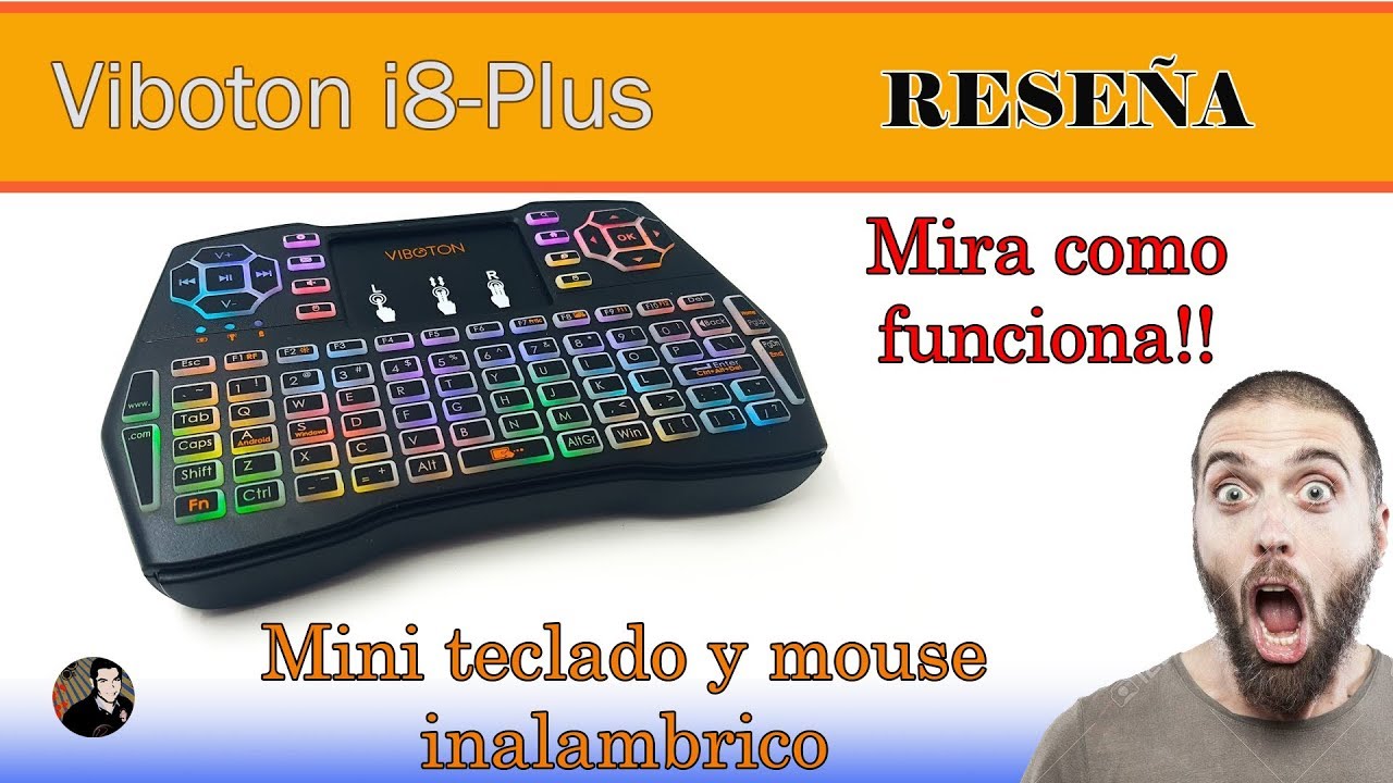 Mini Teclado Viboton i8-Plus Inalambrico Android y Windows