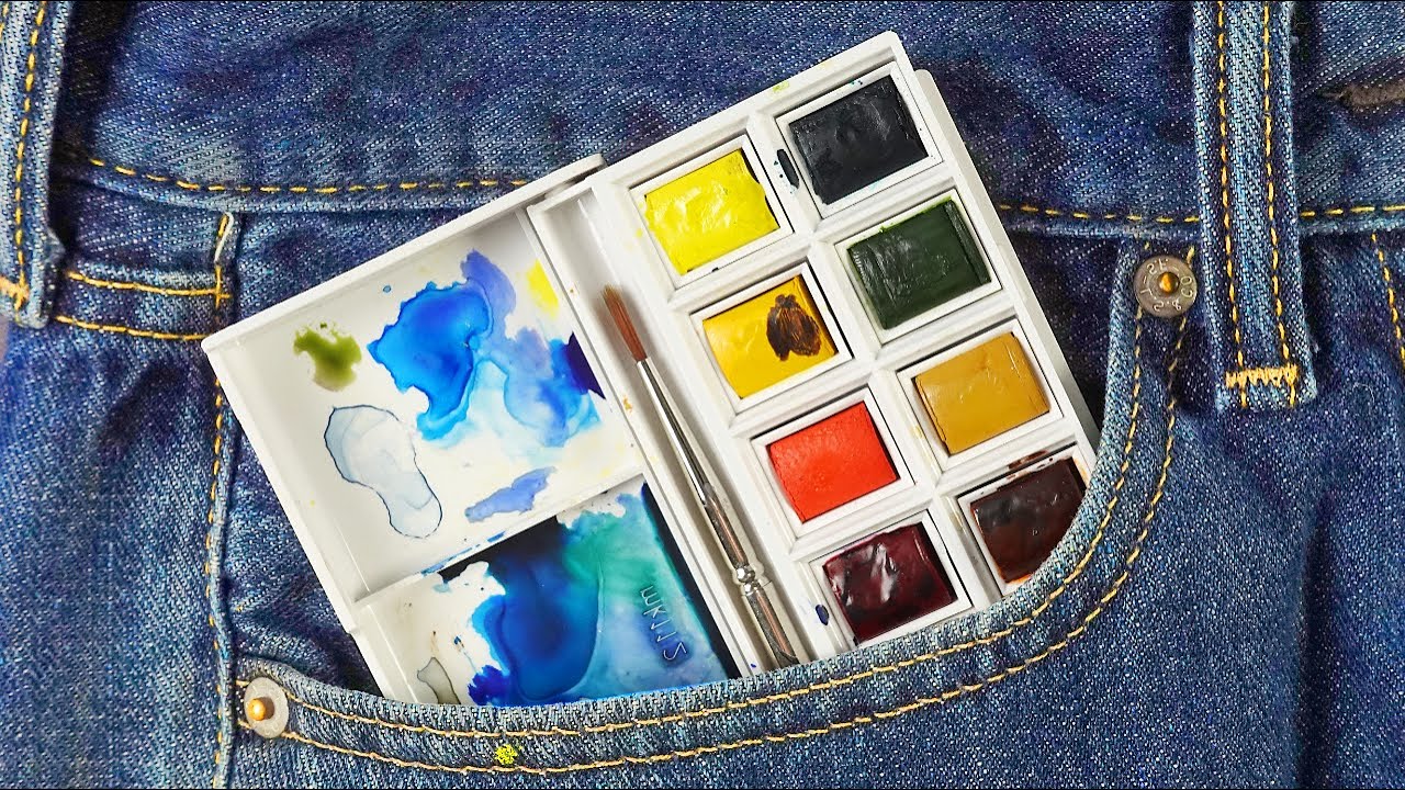 My favorite watercolor kit for urban sketching