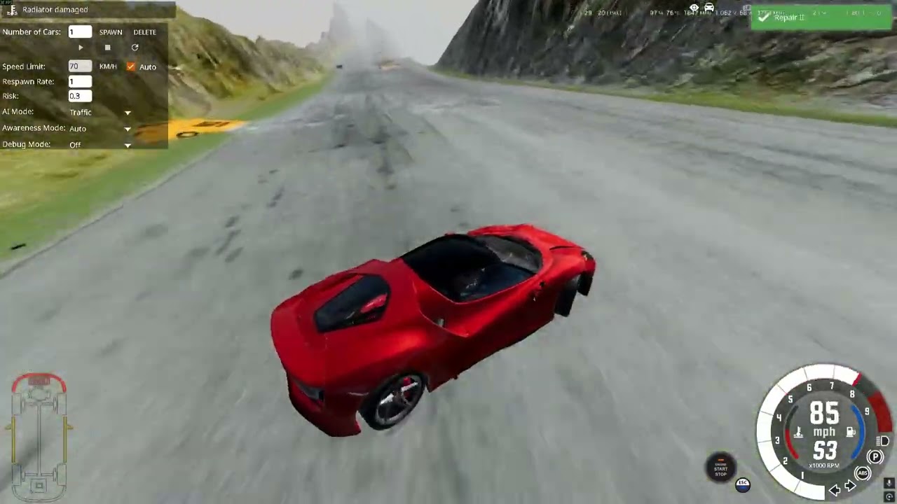 DOWN HILL BEAMNG DRIVE!!!!!!!