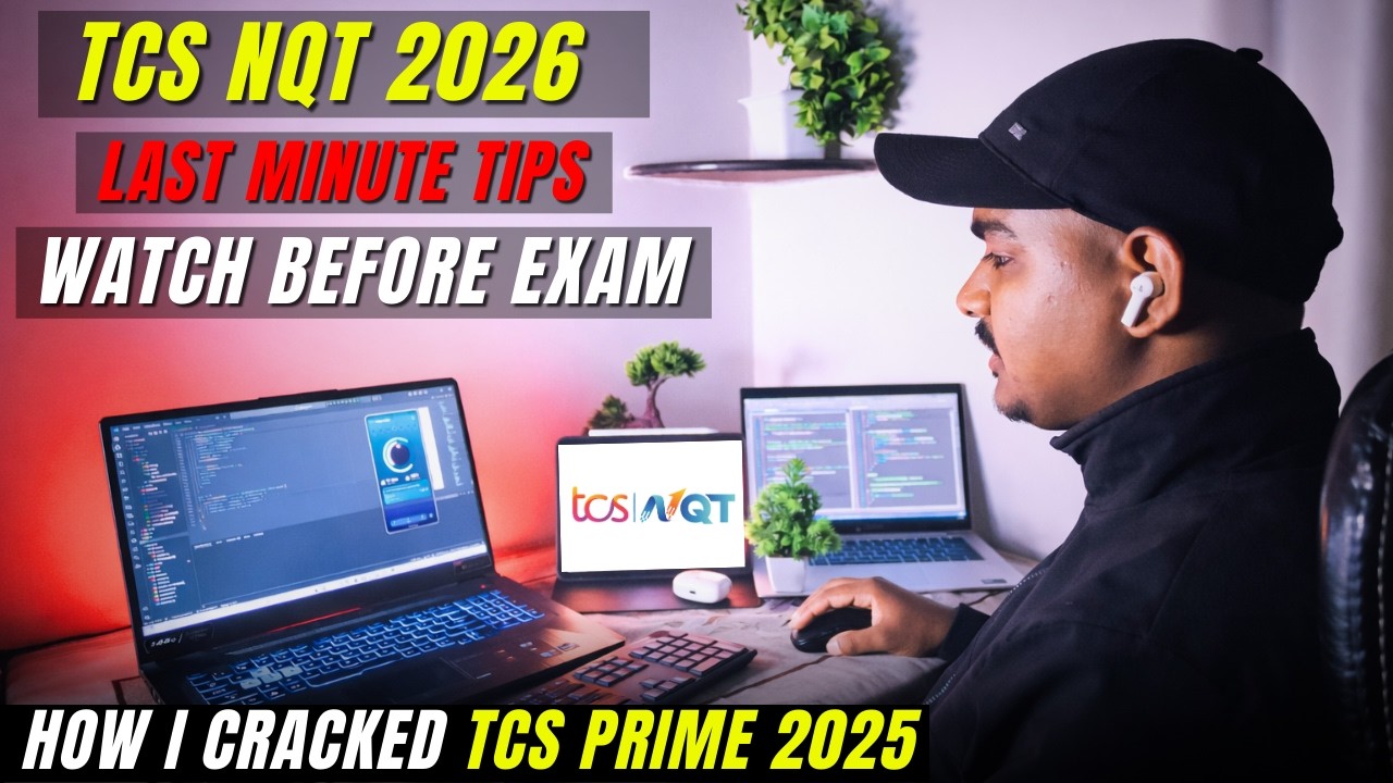 🔴 LIVE | TCS NQT 2026 Strategy 🔥 How to Attempt TCS NQT Exam for Selection | TCS Last Minute Tips