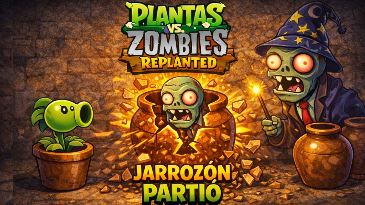 Jarronazo Partido – Fase del modo Rompejarrones en PVZ Replanted
