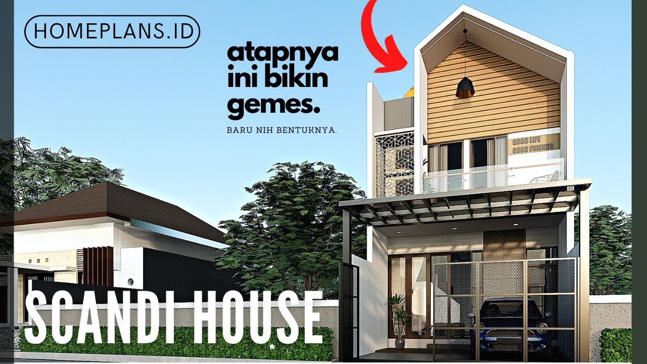 Wow, finally! A house design that's only 5 meters wide but feels huge - 5x14m2 plot [code 113z]