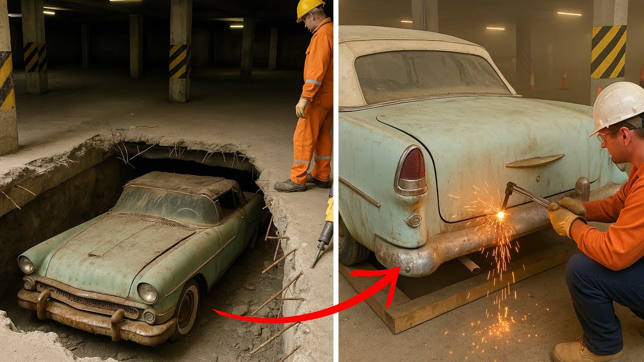 [Full Story] Vintage Car Found Buried in Garage, Worker Cut Open Trunk and Began to Cry&hellip;