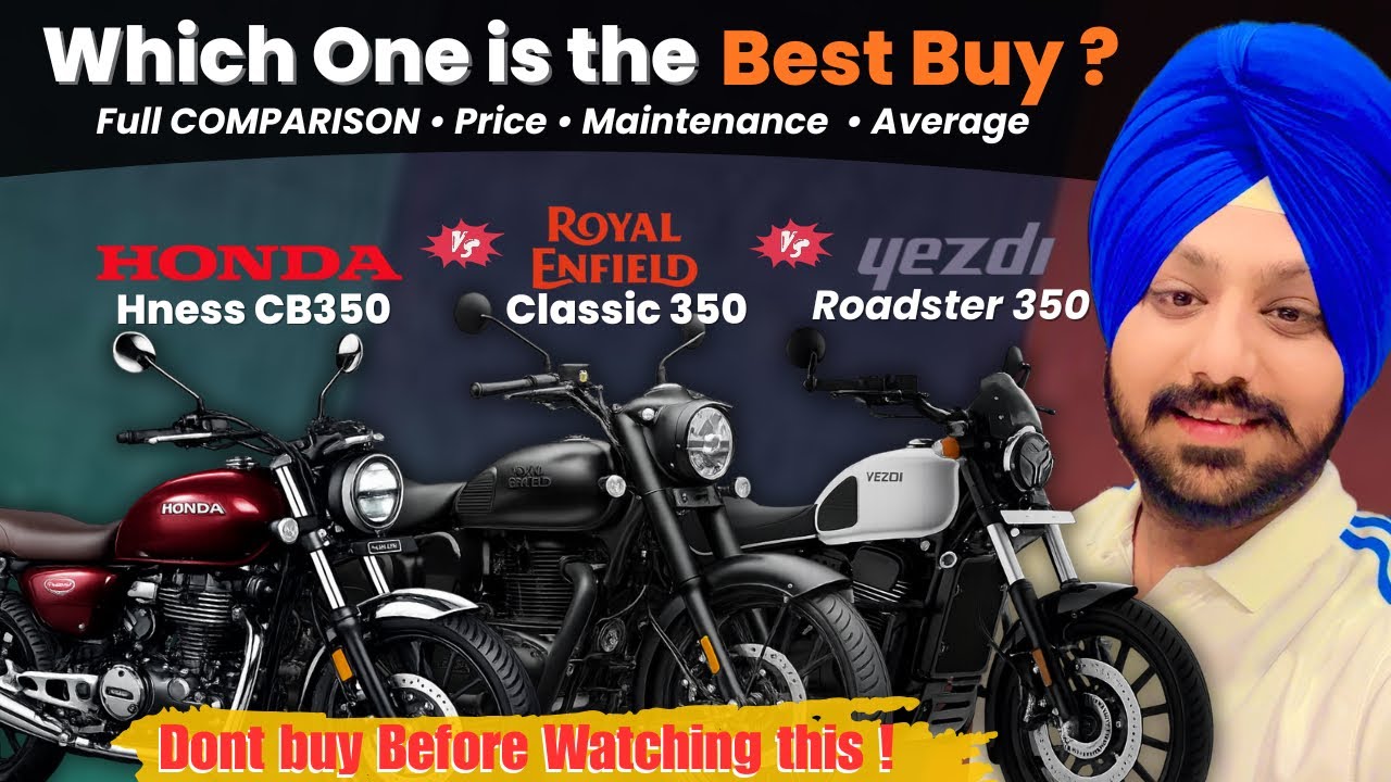 Top 350cc Bikes in India 2026| Honda Hness vs RE classic 350 vs yezdi Roadster| Delivery vlog 🔥