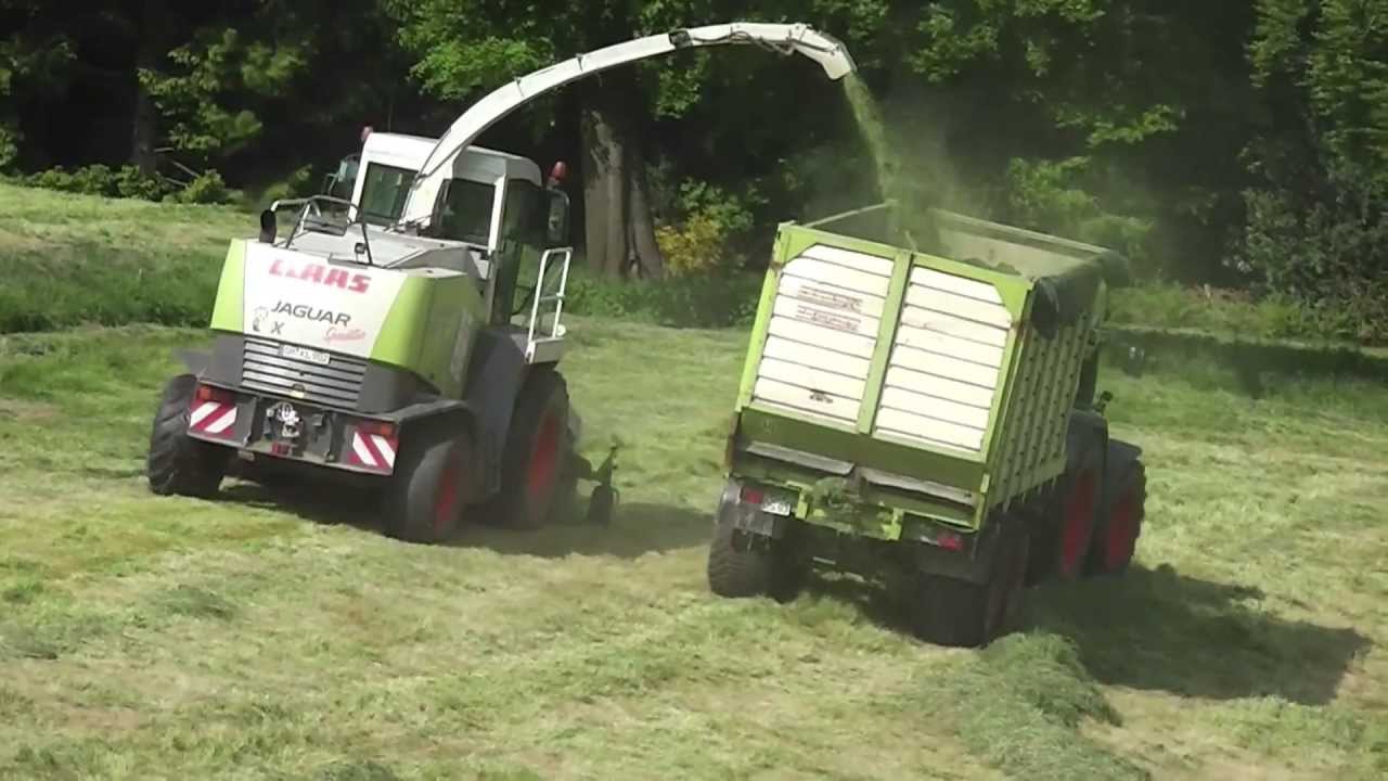 1. Schnitt Grassilage mit Claas Jaguar 900 + Fendt [LU Kausemann]