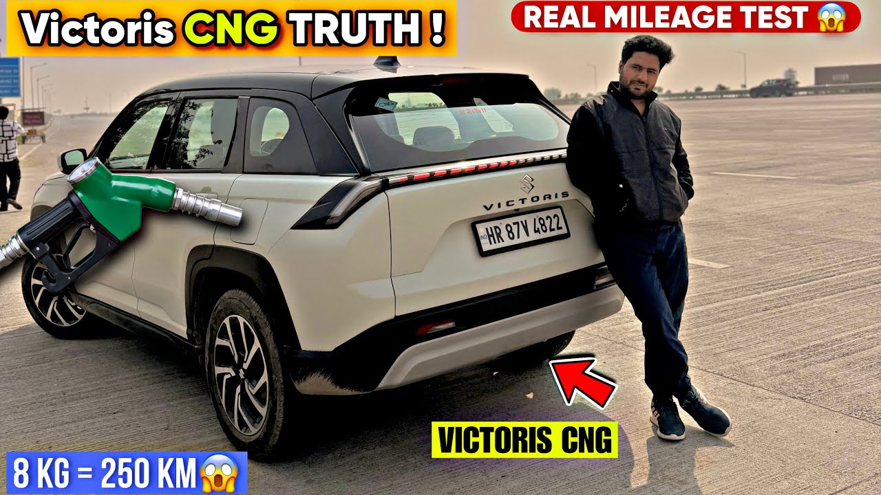 Victoris CNG नें सबको हिला Diyaa😱Real Mileage Test ✅
