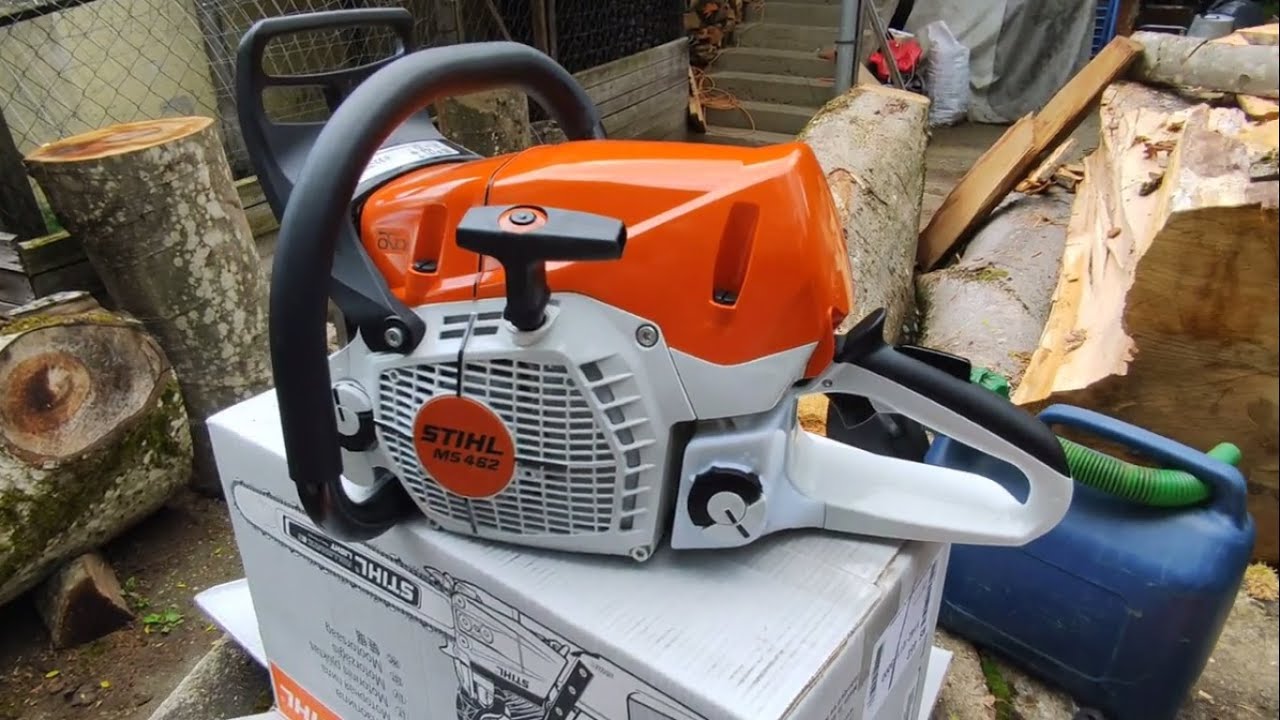NEW Stihl ms462 unboxing, first start and first cut