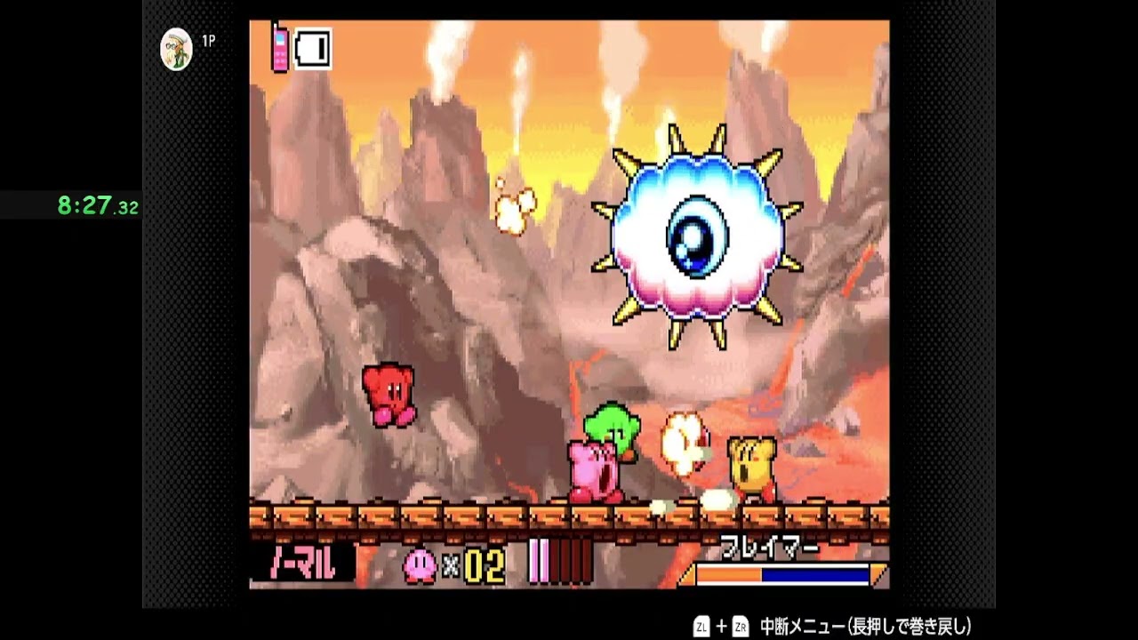 Kirby & the Amazing Mirror No Copy Abilities (No Master attacks) Speedrun 46:07