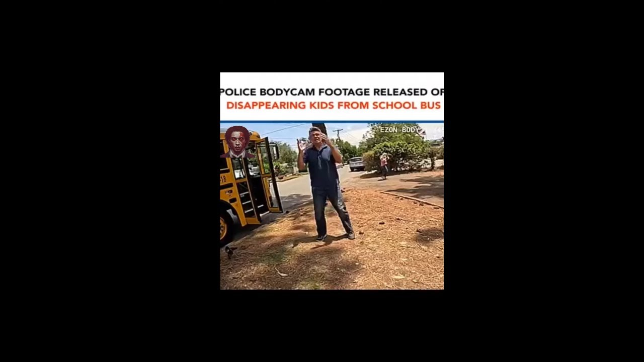 Police Bodycam Captures Terrifying Moment: School Bus Kids Gone Without a Trace!  #creepy   #police
