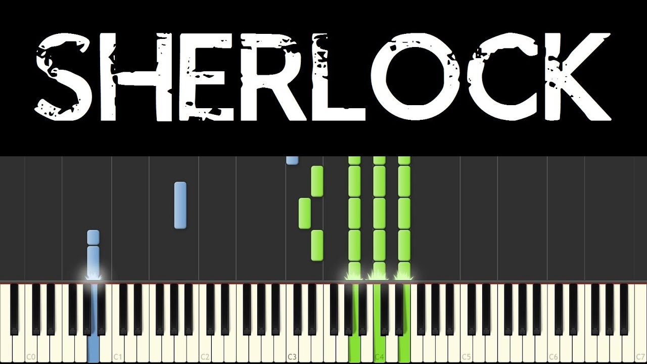 Sherlock (Piano Tutorial + sheets) - Opening + Main Theme