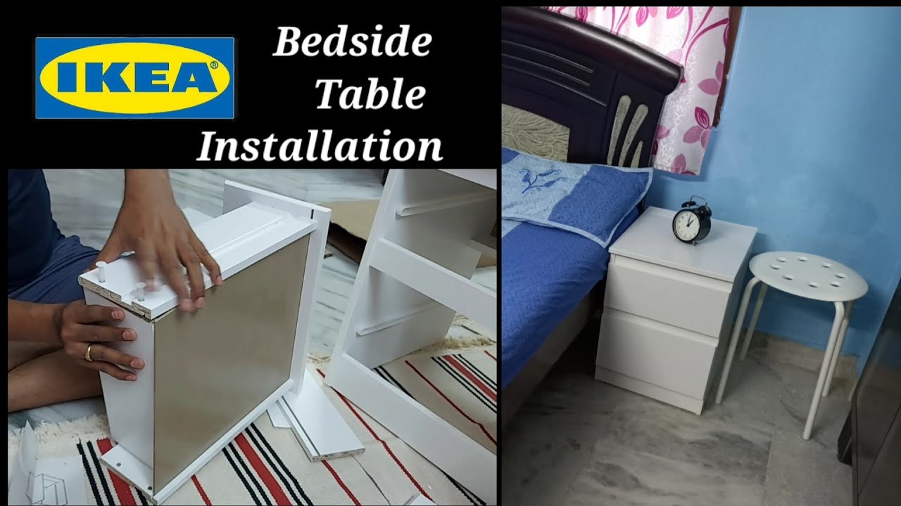 IKEA KULLEN chest of 2 drawers Bed side table assembly | Unboxing & assembling Bed side Table