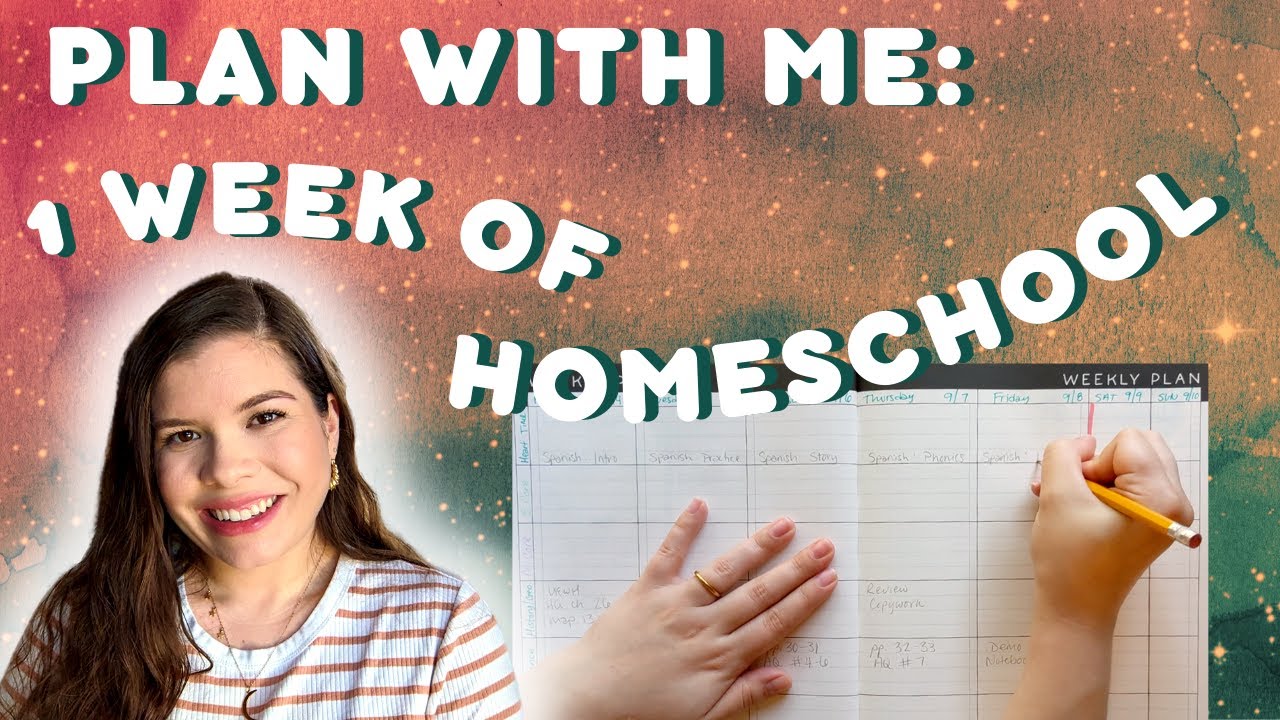 PLANNING 1 WEEK OF HOMESCHOOL LESSONS // PLAN WITH ME // HOW I PLAN OUR HOMESCHOOL WEEKS