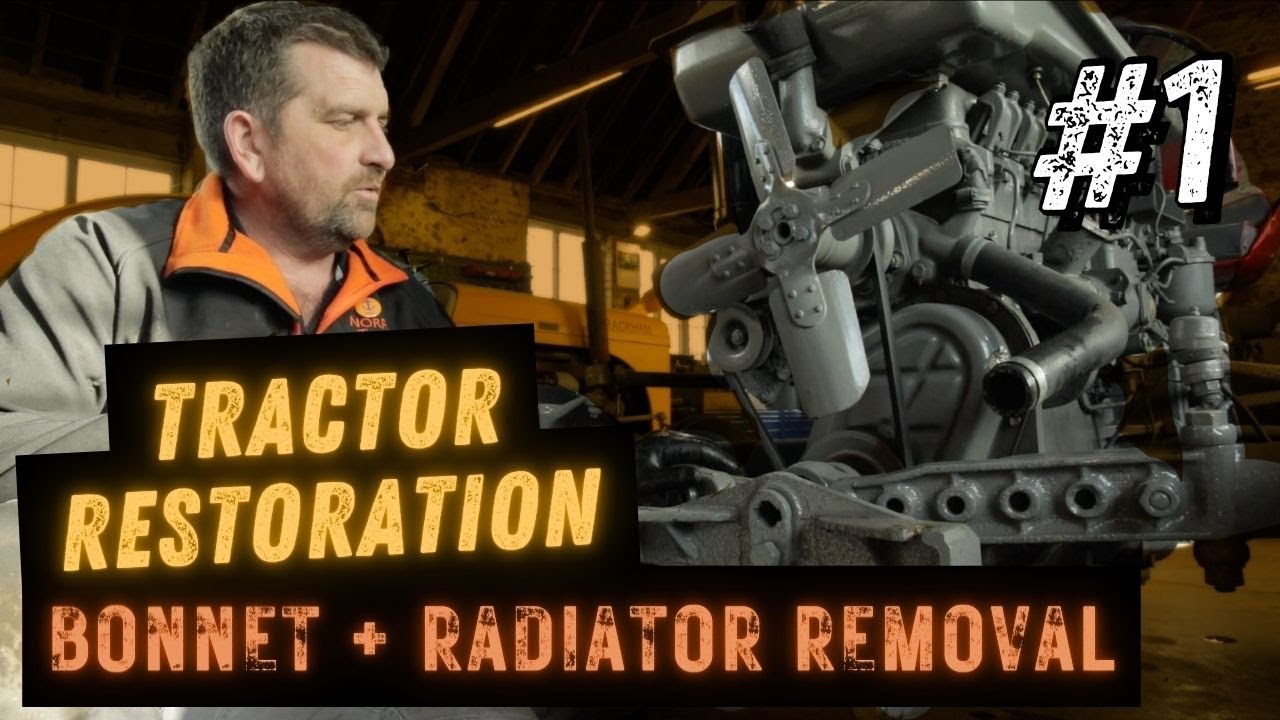 Ferguson FE35 VINTAGE TRACTOR RESTORATION Part 1: Bonnet + Radiator Removal