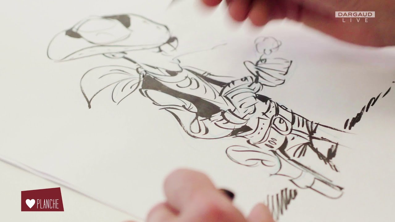 Au cœur de la planche avec Achdé (Lucky Luke)