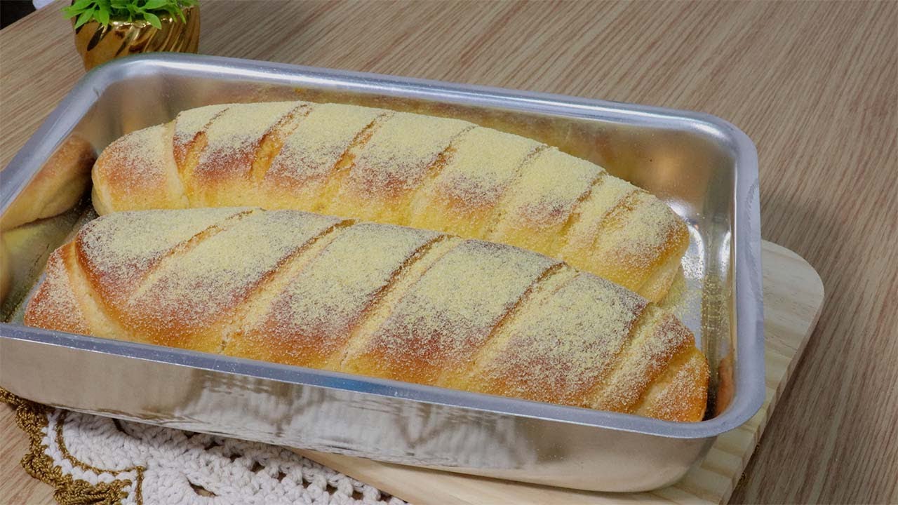 O pão mais gostoso SEM SOVAR! Receita de pão com fubá #pão #cafe