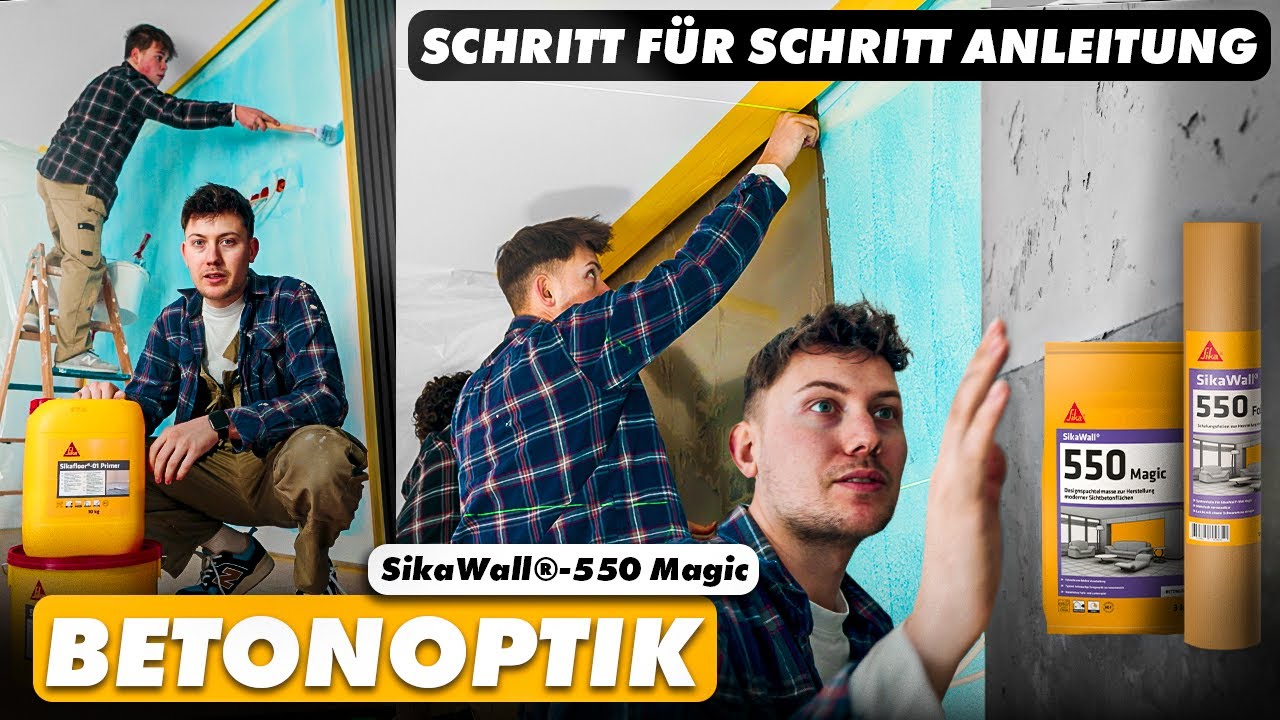 Diese Betonoptik sieht aus wie echter Beton – aber es ist nur Putz! 😱