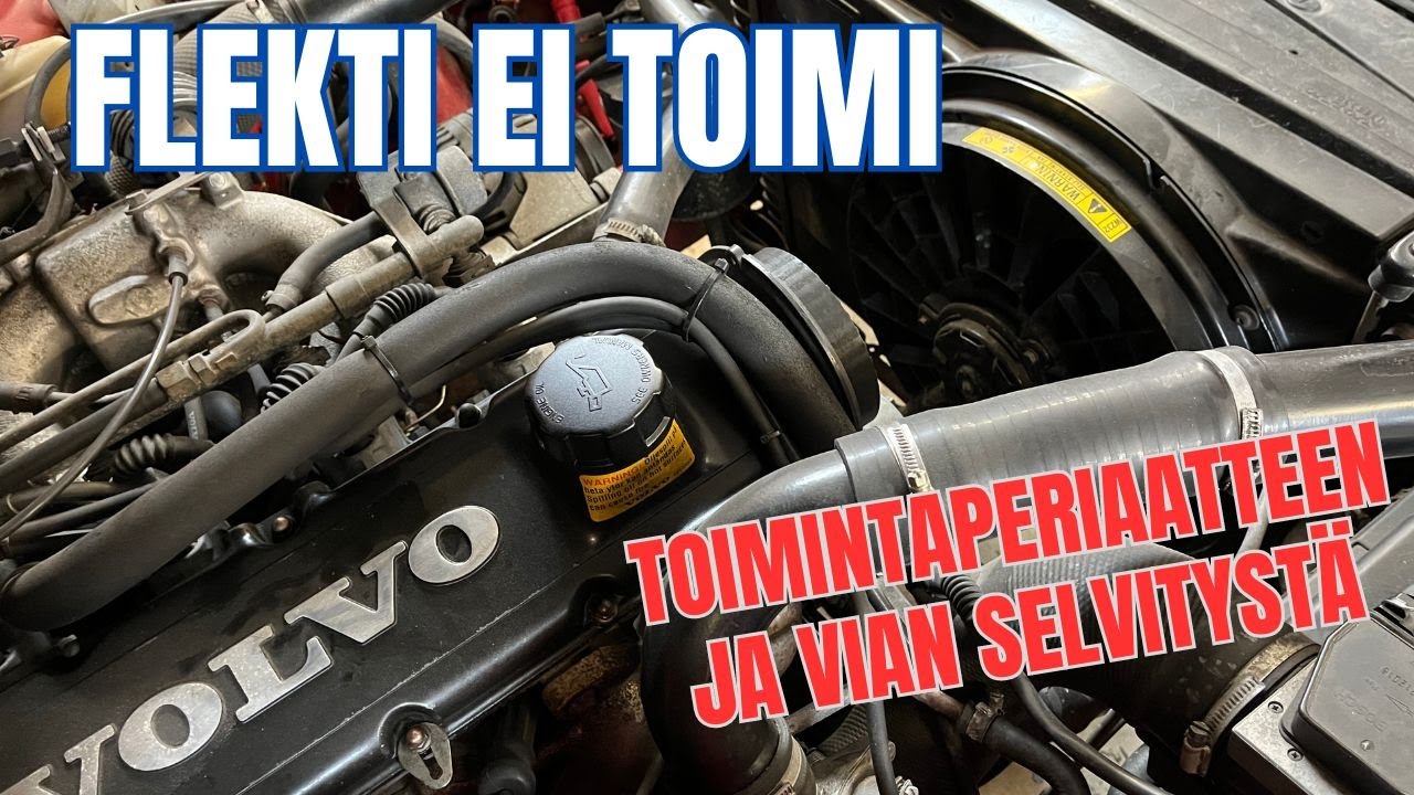 Flektin eli jäähdyttimen tuulettimen vian selvitystä | Volvo 940 turbo |