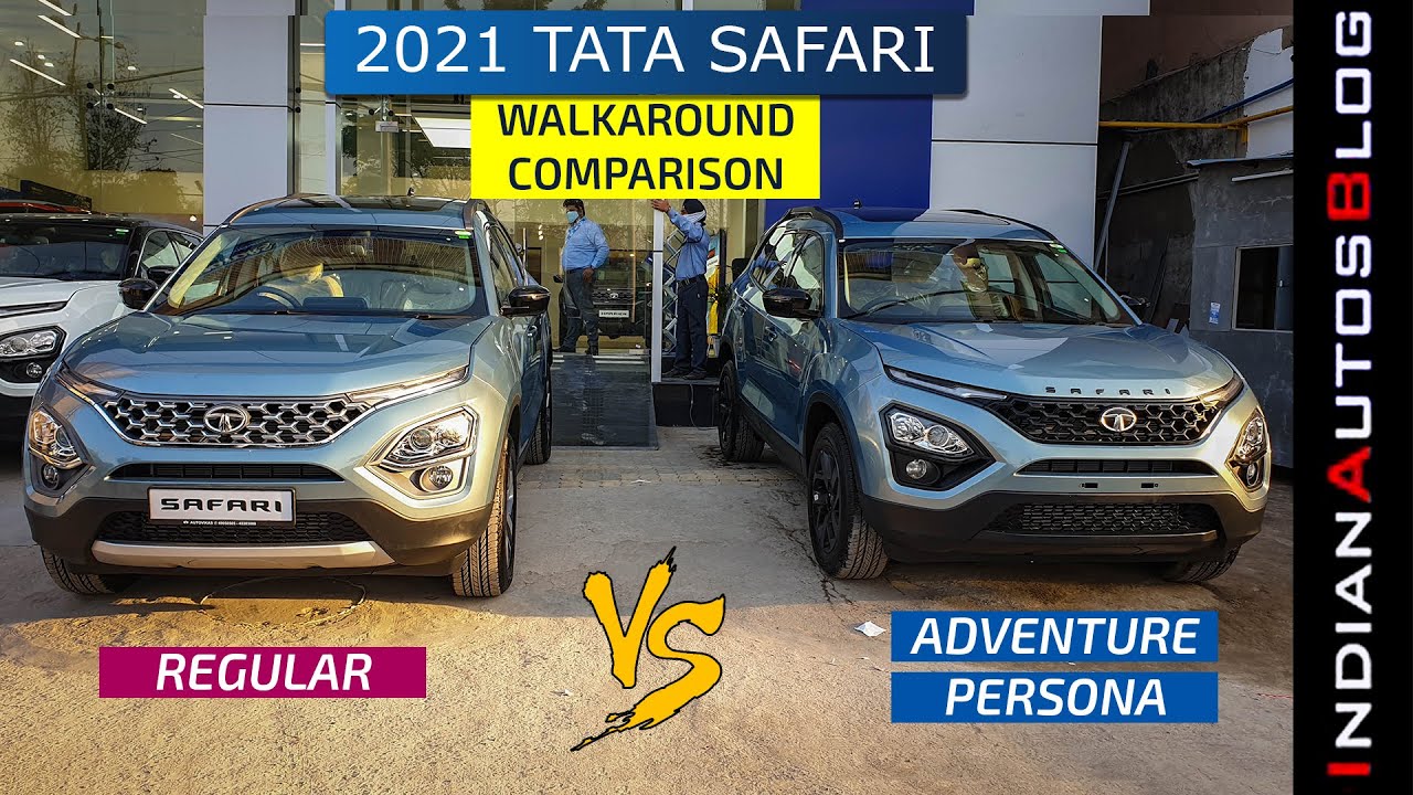 New Tata Safari vs Adventure Persona Comparison | क्या कुछ अलग है? | IndianAutosBlog