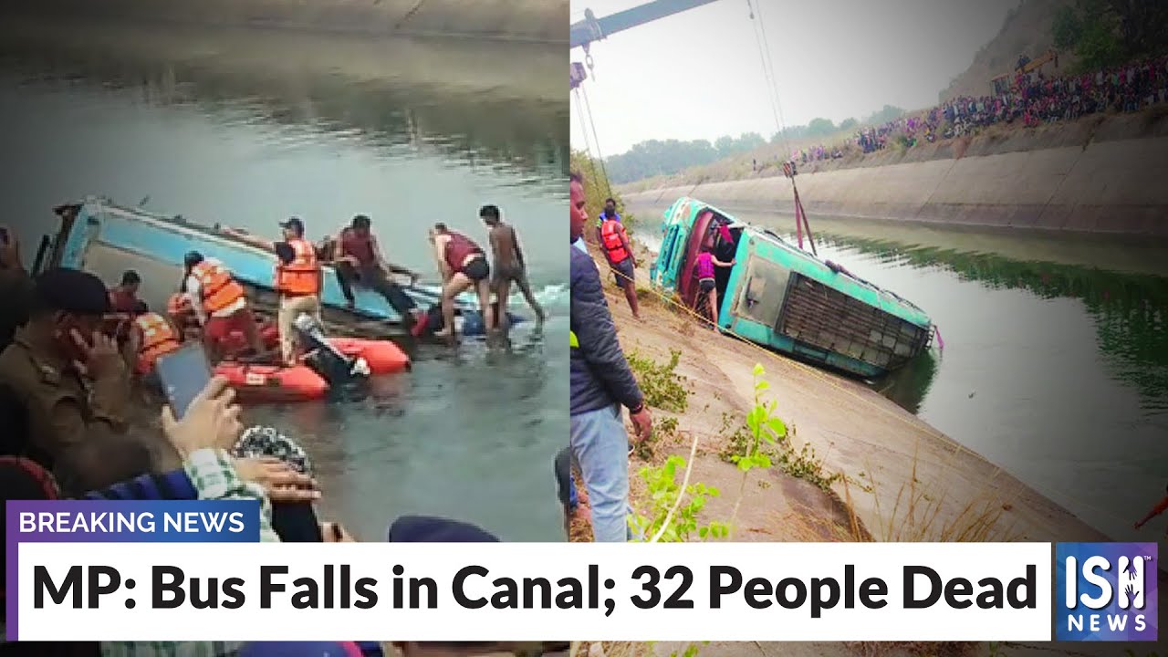 MP: Bus Falls in Canal; 32 People Dead