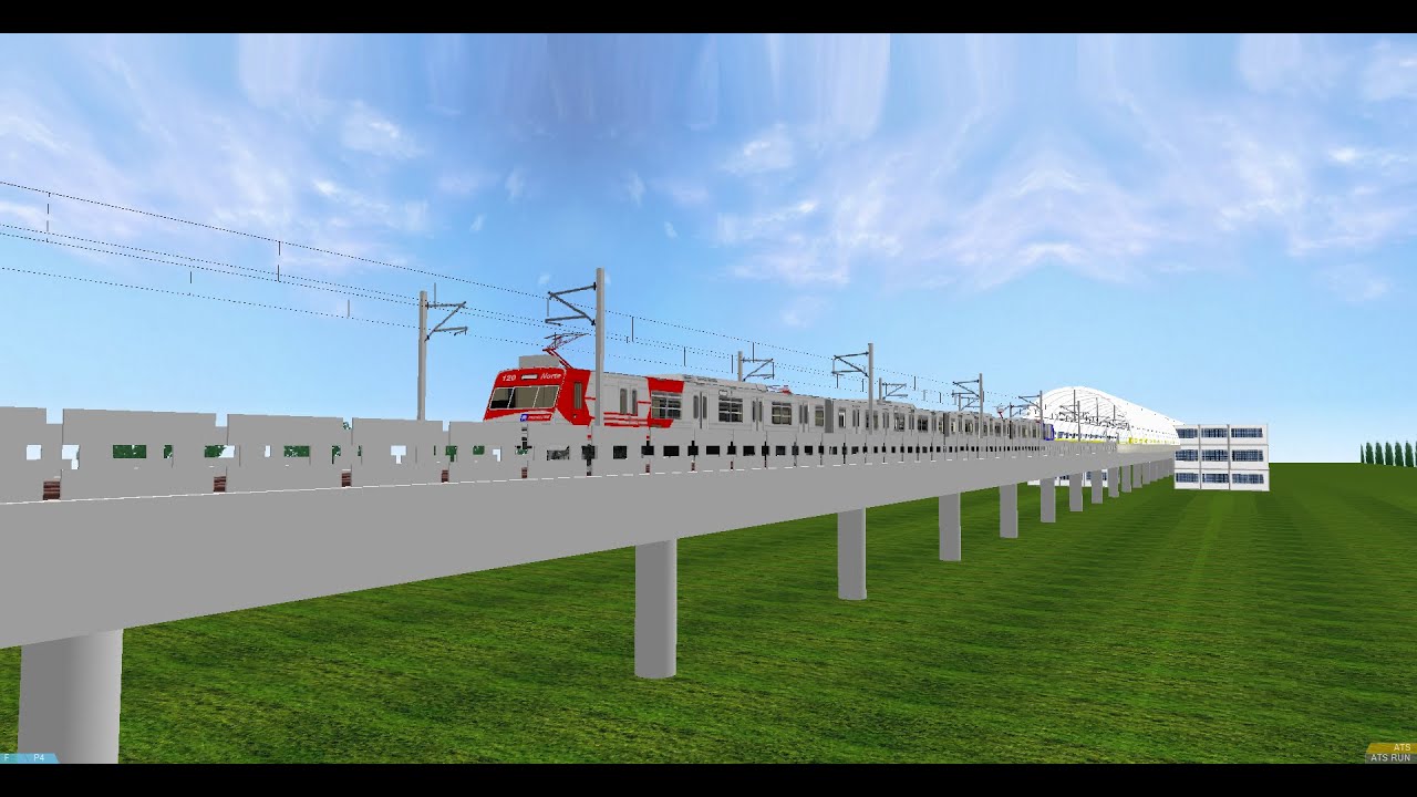 OpenBVE | Viagem de Unisinos ate Novo Hamburgo na cabine do serie 100 da Trensurb