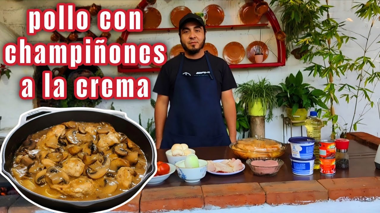 Pechugas de Pollo en Crema de Chipotle y Champiñones | Receta Casera de pueblo 