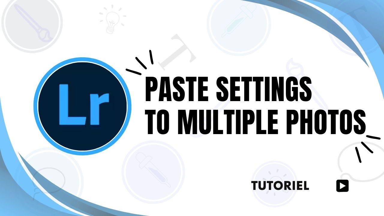How to paste settings to multiple photos in lightroom