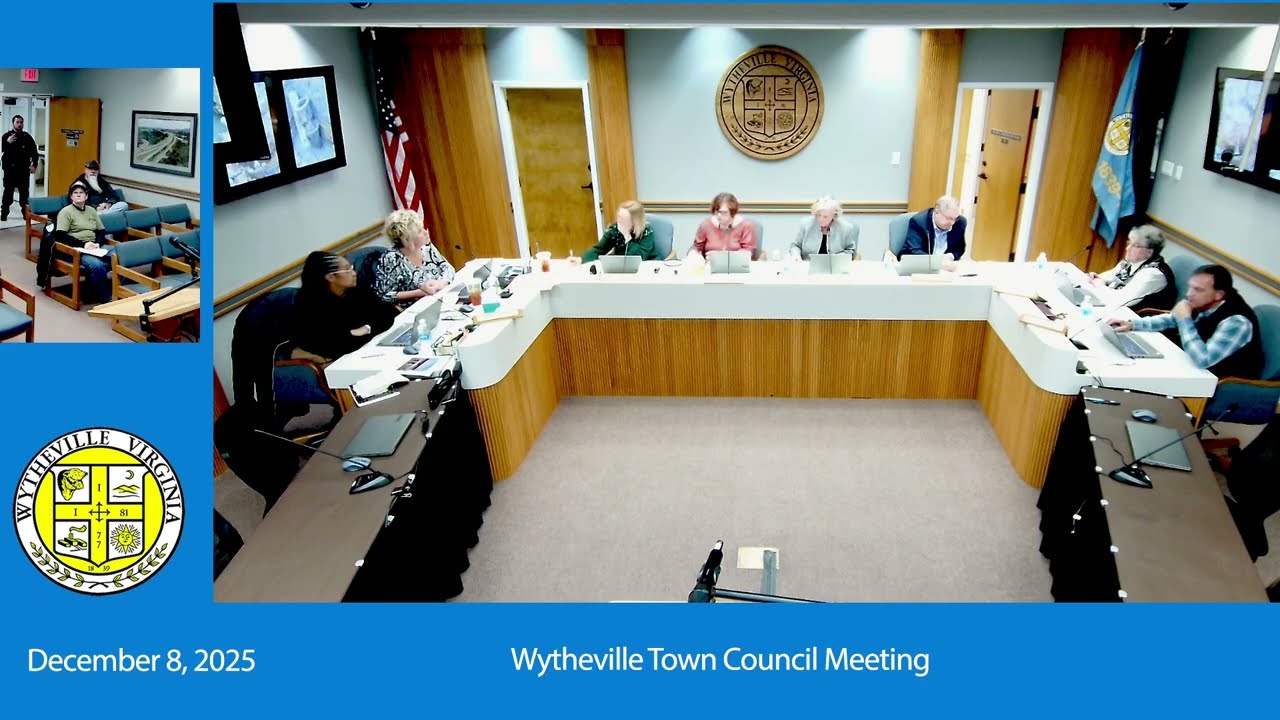 Wytheville Town Council - December 8, 2025