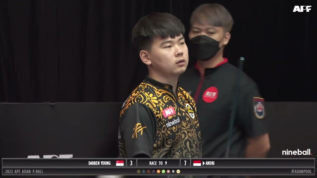 Darren Young vs Andri | Highlights | APF Asian 9-Ball Open