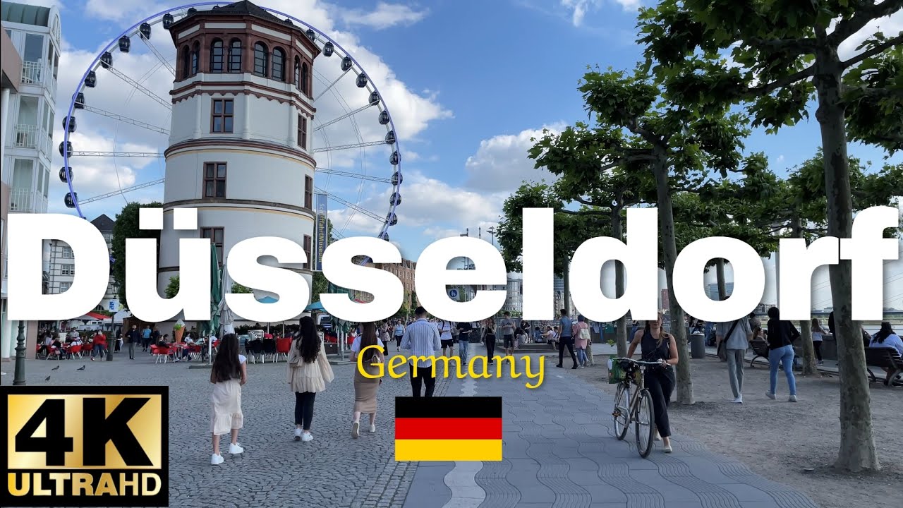 Walking in Düsseldorf, Germany 4K Ultra HD