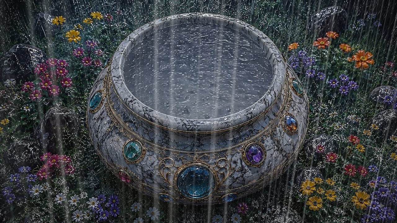 Rain Mystery: Discovering a Lost Jeweled Marble Vessel in the Heart of a Jungle Garden