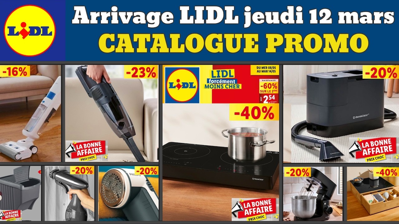 catalogue LIDL jeudi 12 mars 2026 ✅ Arrivage maison cuisine 🔥 Promos deals SilverCrest MasterPro
