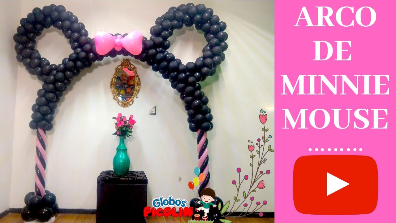 Arco de minnie mouse con globos #224