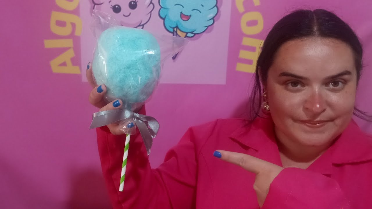 Como fazer pirulito de algodão doce