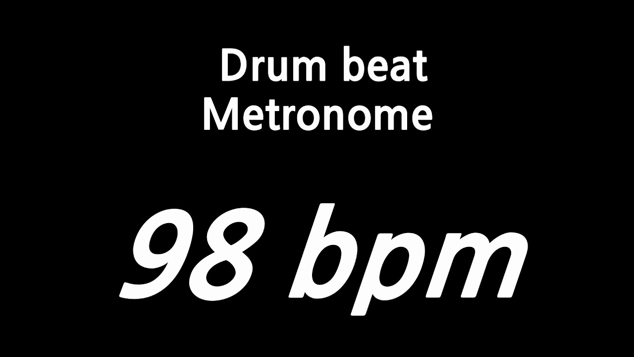 98 bpm metronome drum