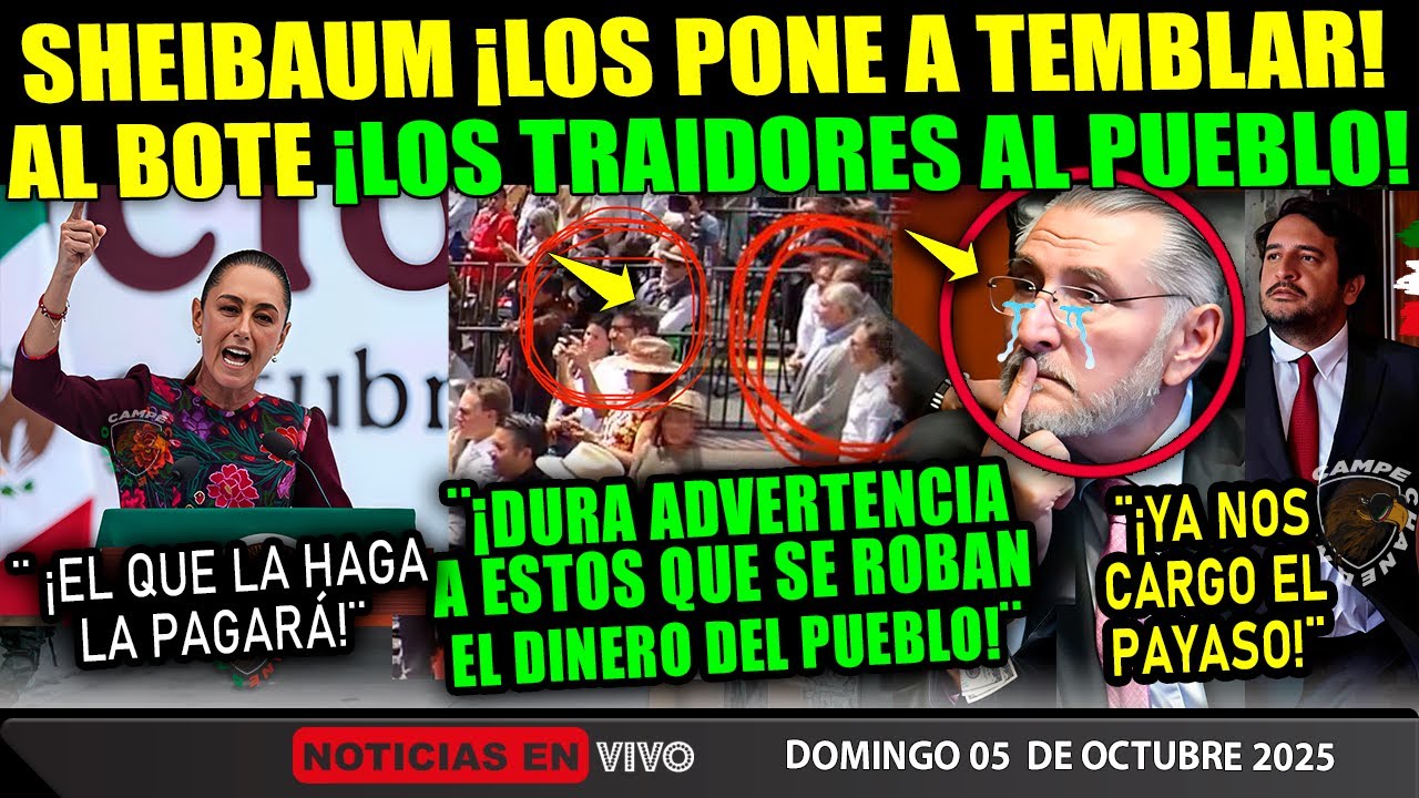 SE ACABÓ PARA LOS TRAIDORES! CLAUDIA SHEINBAUM ¡AL BOTE POLITICOS! NADIE ESPERÓ ESTA NOTICIA!!!