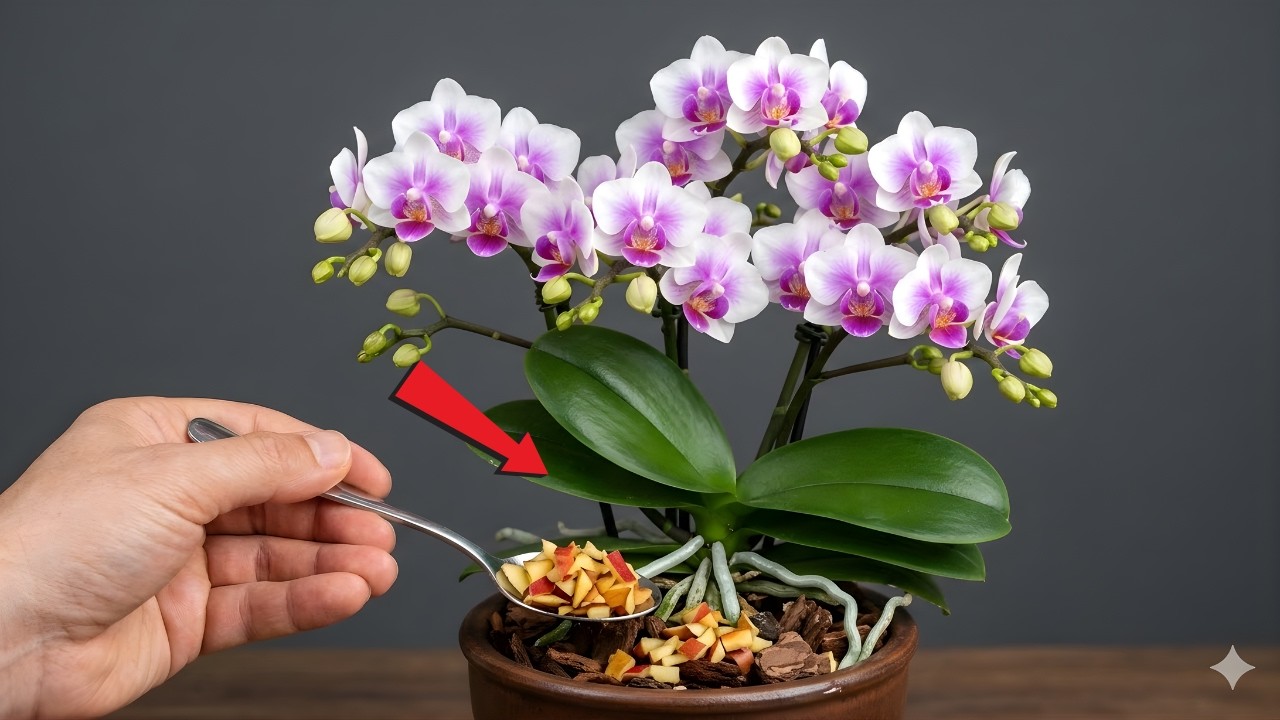 Do this! An orchid with no blooms will suddenly burst into flower.