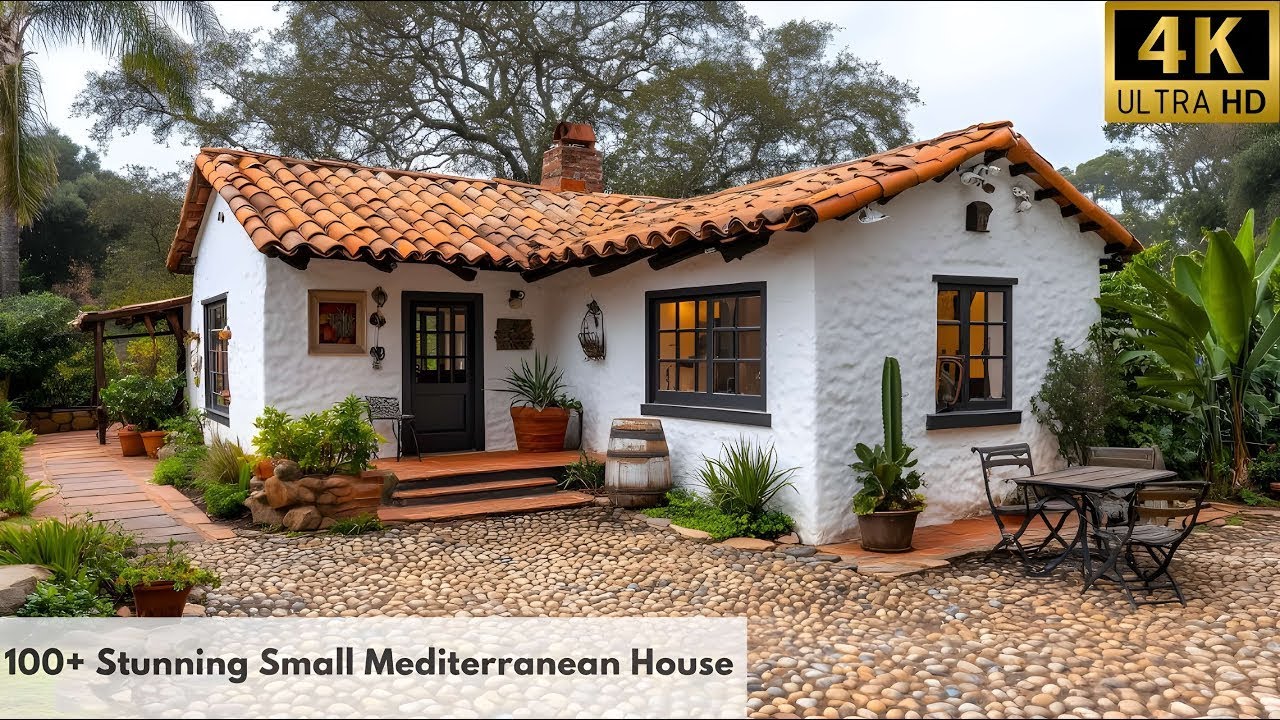 Beautiful Small Mediterranean House with Stunning Courtyard   Amazing Design!