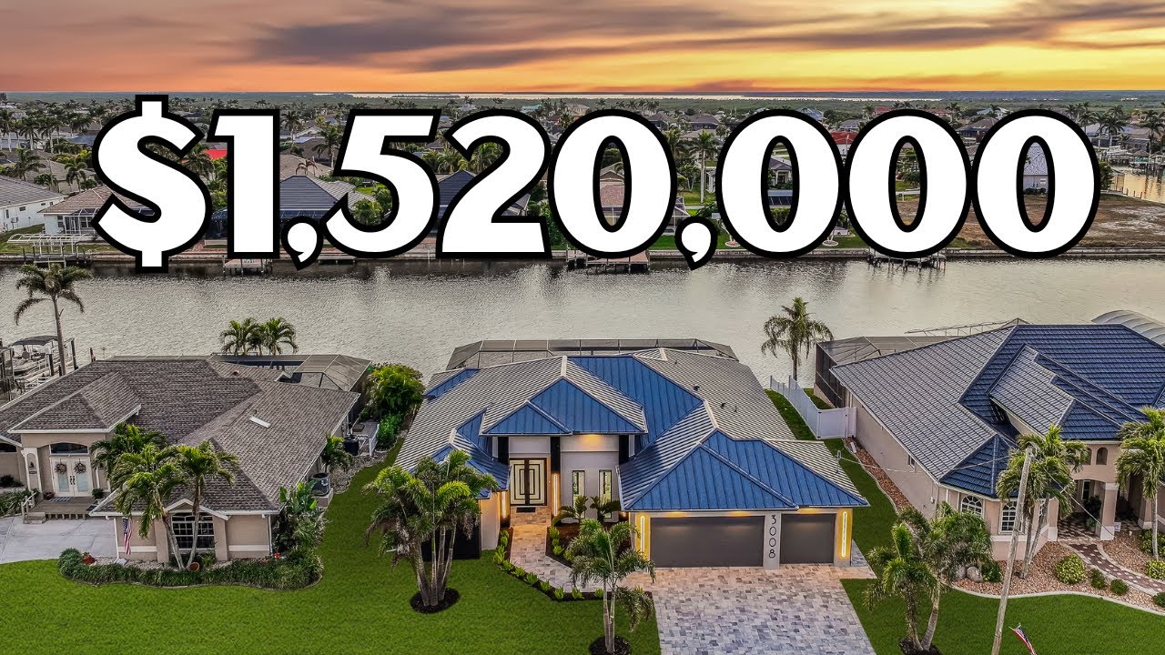 Search Luxury Cape Coral Homes for Sale &ndash; See Inside This $1.5M Waterfront Estate!