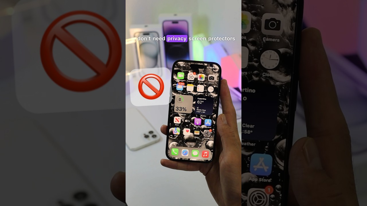 Privacy Screen protector 🛑🚫⛔️. This Trick 👍✅✅