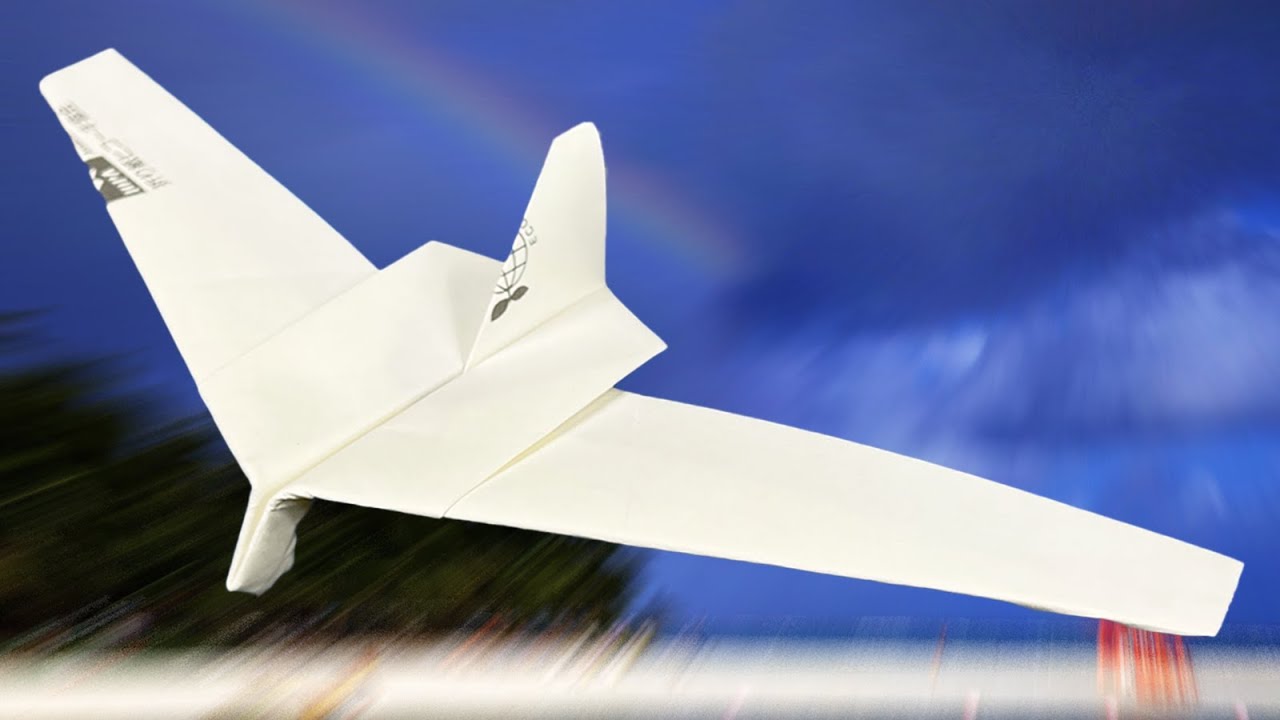 How to make a Paper Airplane "HANG GLIDER" [Tutorial] | Takuo Toda