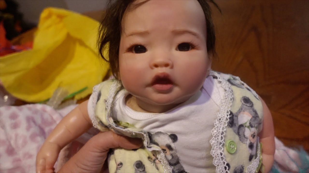 Box opening of reborn baby doll Ping PIng