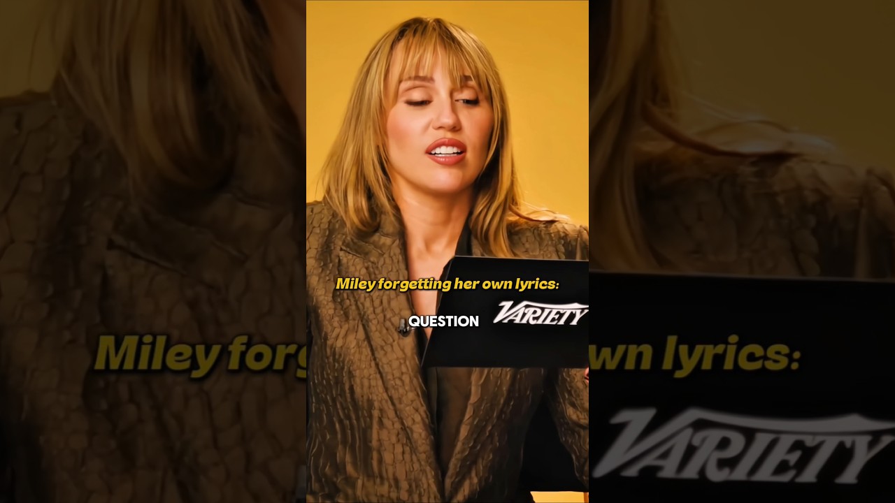 Miley Cyrus's reaction to forgetting her own lyrics 😂🎶
