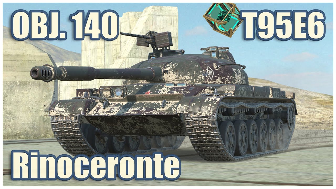 Объект 140, T95E6 & Rinoceronte • WoT Blitz Gameplay