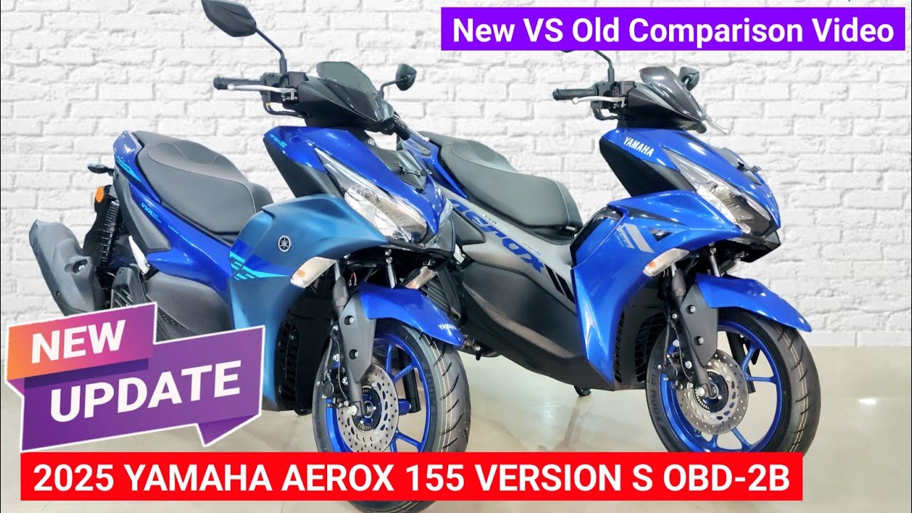 Yamaha Aerox 155 Version S 2025 | Yamaha Aerox 155 Version S Review | Yamaha Aerox 155cc 2025 Model