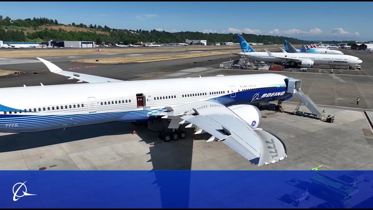 See the Boeing 777-9 from a Bird's Eye View