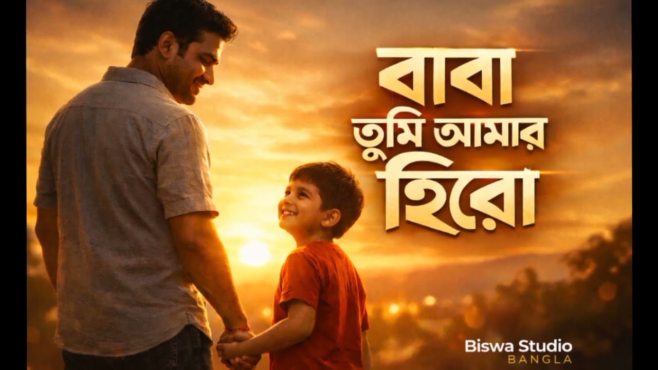 বাবা তুমি আমার হিরো// বাবার ভালোবাসা// I Love You Baba// Biswa Studio Bangla 