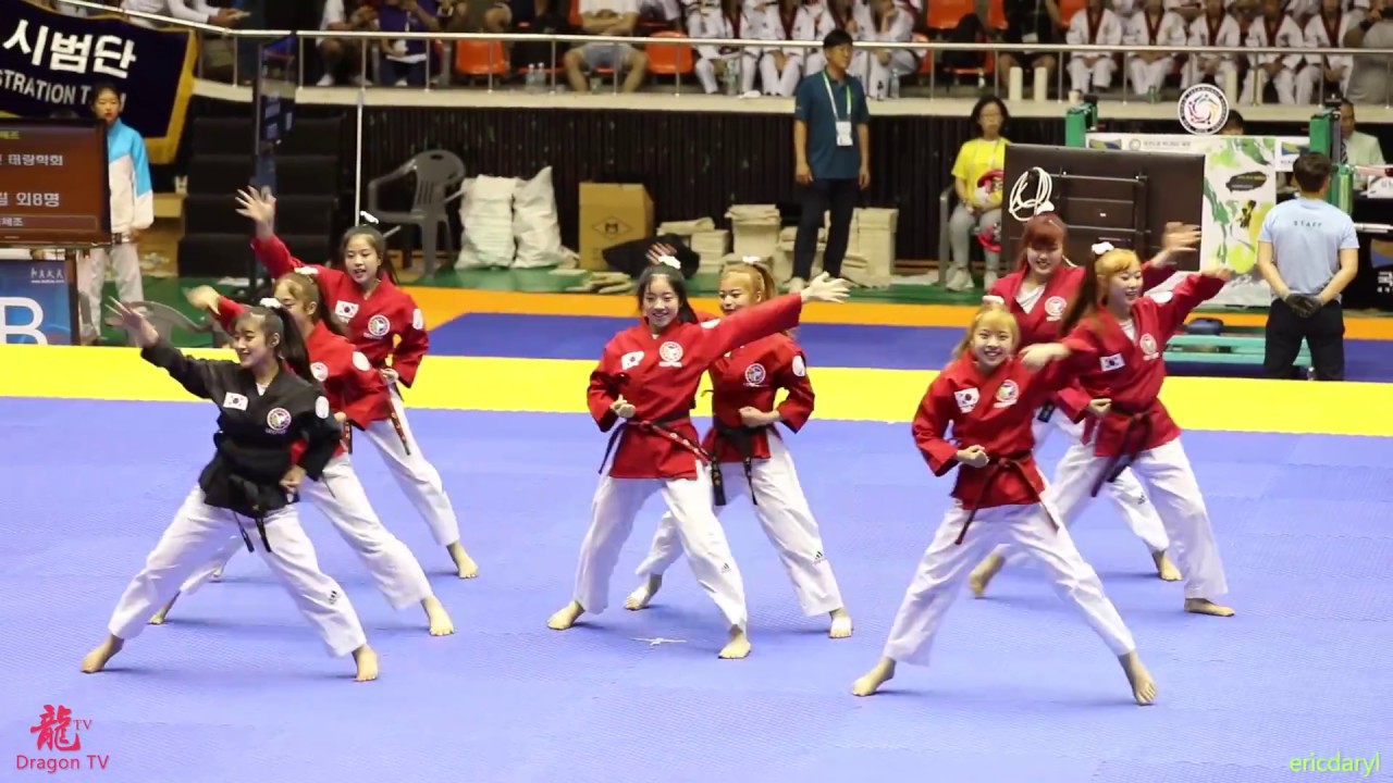 太郎學會 2018 제주 한마당 Jeju Hanmadang，Taekwondo Aerobic Junior II，1st Champion 7.50，진 태랑학회